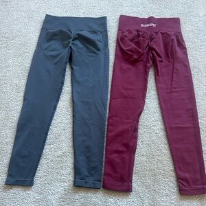 DIOSAFIT Grey  and burgundy Activewear Set